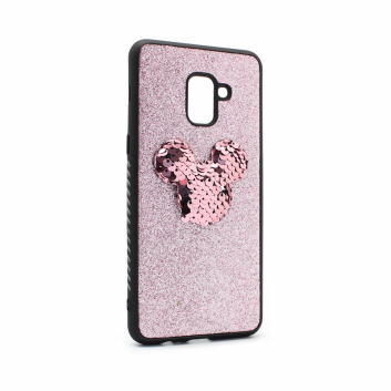 Torbica Shiny mouse za Samsung A730F Galaxy A8 Plus 2018 roze