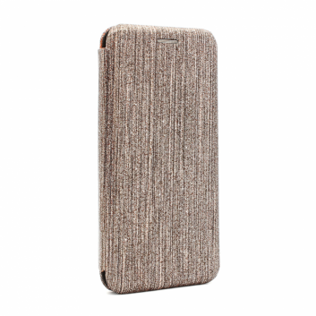Torbica Flip Crystal za Huawei P40 Lite E zlatna