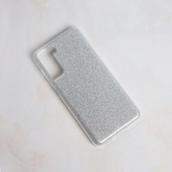 Torbica Crystal Dust za Samsung G991B Galaxy S21 srebrna