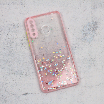Torbica Frame Glitter za Huawei P30 Lite roze