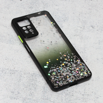 Torbica Frame Glitter za Xiaomi Redmi Note 11 Pro 4G/5G/Note 12 Pro 4G crna