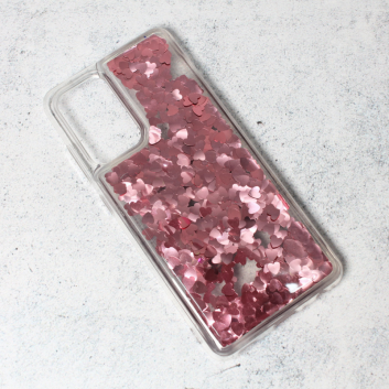 Torbica Liquid Heart za Samsung A725F/A726B Galaxy A72 4G/5G (EU) roze