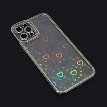 Torbica Heart IMD za iPhone 12 Pro 6.1 srebrna