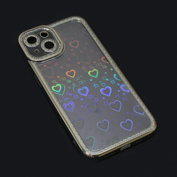 Torbica Heart IMD za iPhone 13 6.1 srebrna