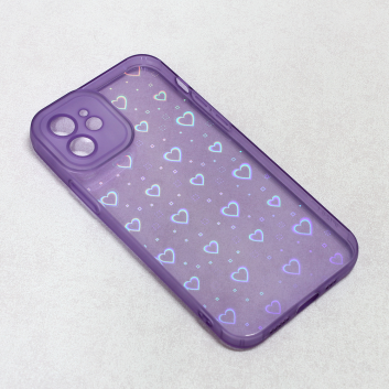 Torbica Heart Color IMD za iPhone 12 6.1 ljubicasta