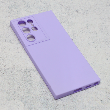 Torbica Silikon Pro Camera za Samsung S908B Galaxy S22 Ultra ljubicasta