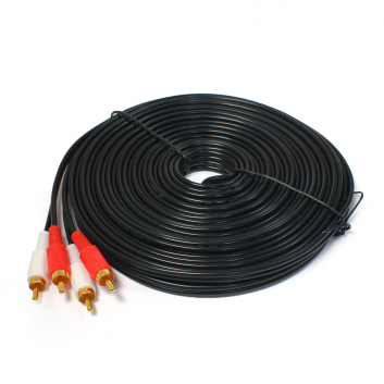Kabl 2 RCA na 2 RCA bakarni JWD-VIDEO3 15m