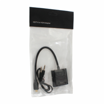 Adapter Micro HDMI na VGA Z + audio JWD-HDMI1